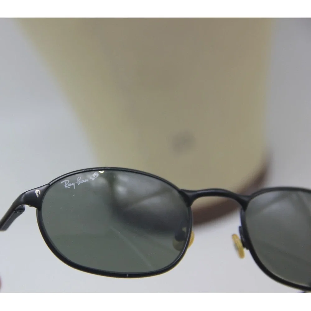 VINTAGE RAY BAN HIGHSTREET RB3003 W3079 SLEEK BLACK POLARIZED SUNGLASSES ITALY